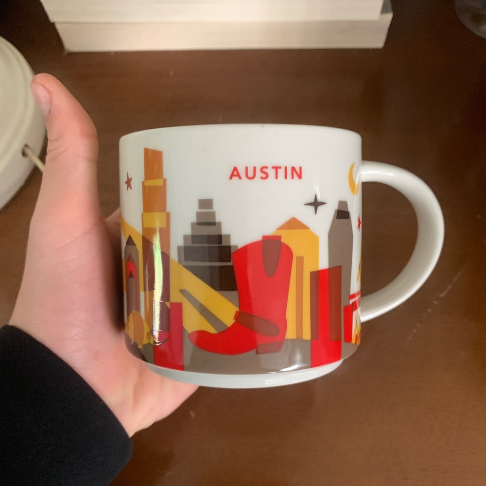 Starbucks You Are Here Collection Austin Mug 14oz Coffee Cup With Box New